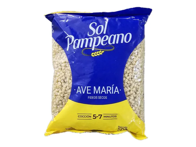 FIDEOS AVE MARIA SOL PAMPEANO