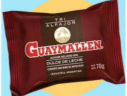 5 unidades Alfajor Guaymallen Triple Negro