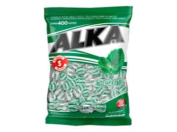 CARAMELOS ALKA MENTA (VERDE) x 800g.