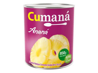 ANANA EN RODAJAS CUMANA 836g.