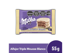 Alfajor Triple Mousse Blanco