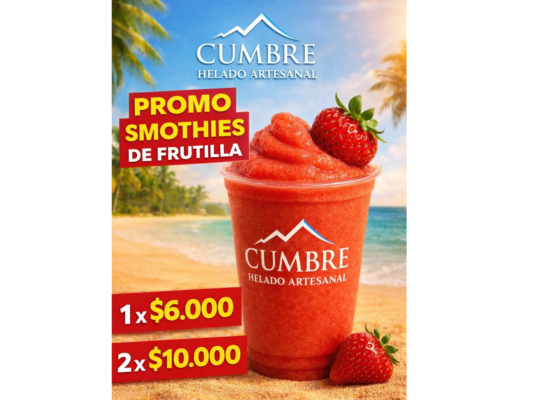 PROMO 1 SMOOTHIE FRUTILLA