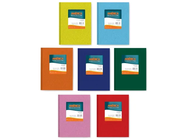 CUADERNO "AMÉRICA" ARAÑA TAPA DURA x 42 HOJAS RAYADAS