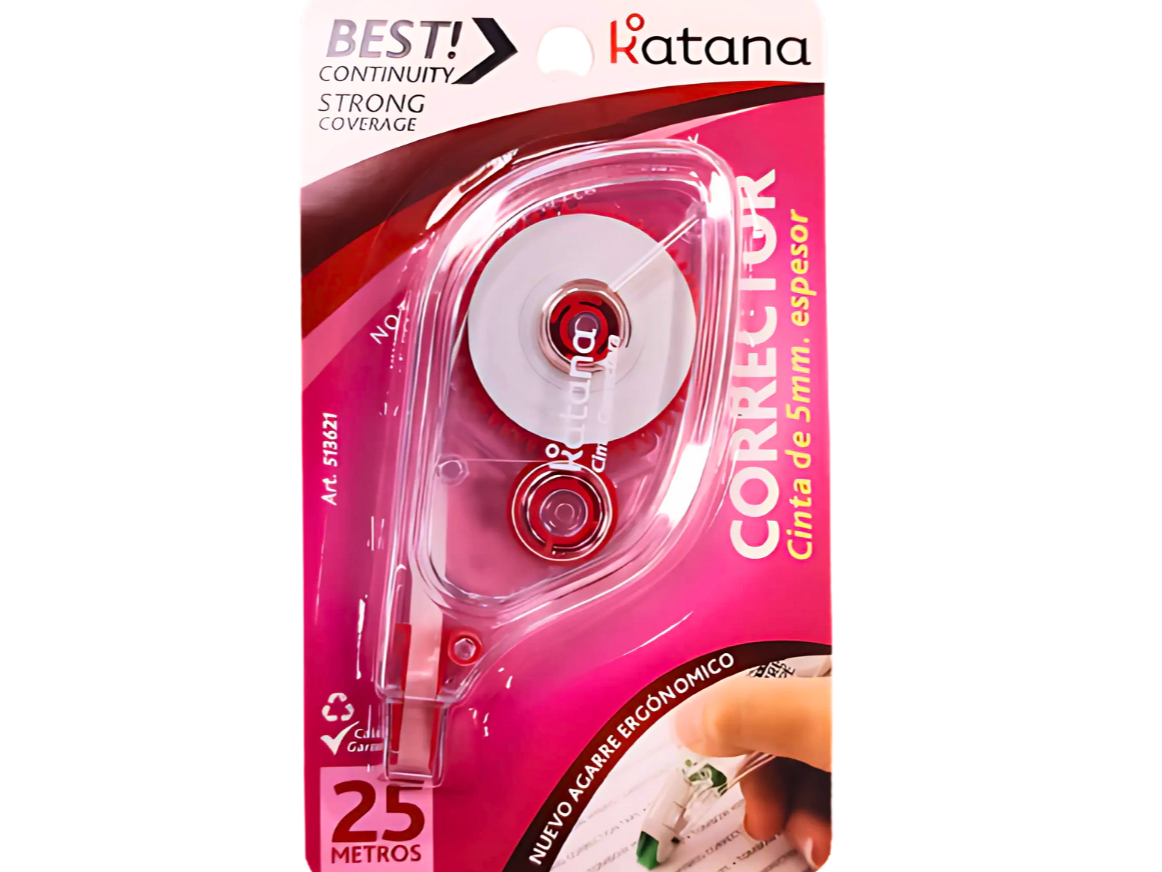 CORRECTOR EN CINTA "KATANA" x 25M