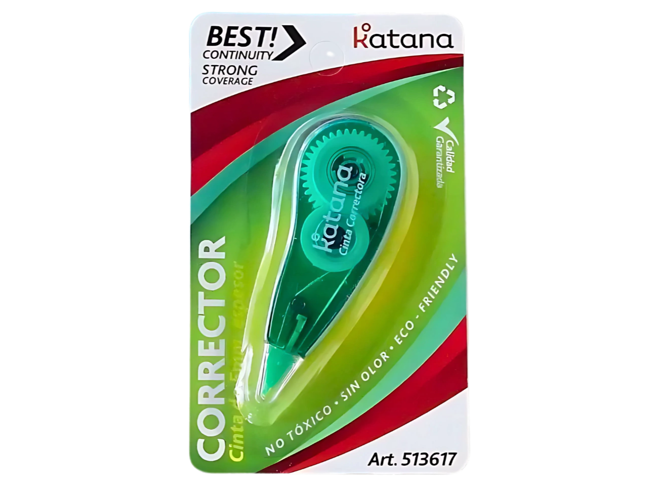 CORRECTOR EN CINTA "KATANA" X 3M x UNIDAD
