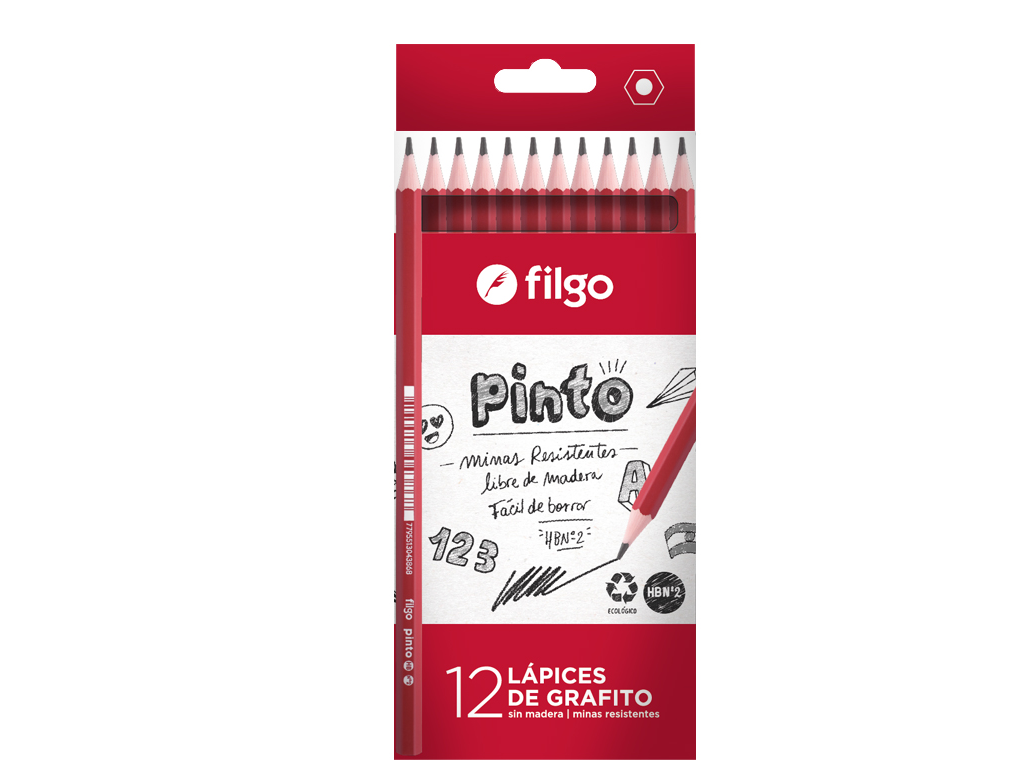 LÁPICES NEGROS "FILGO" CAJA x 12 UNIDADES