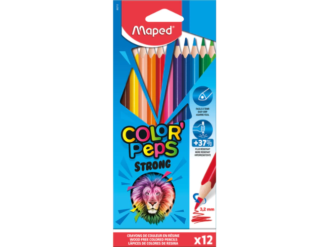 LÁPICES DE COLORES "MAPED" LARGOS x 12 UNIDADES