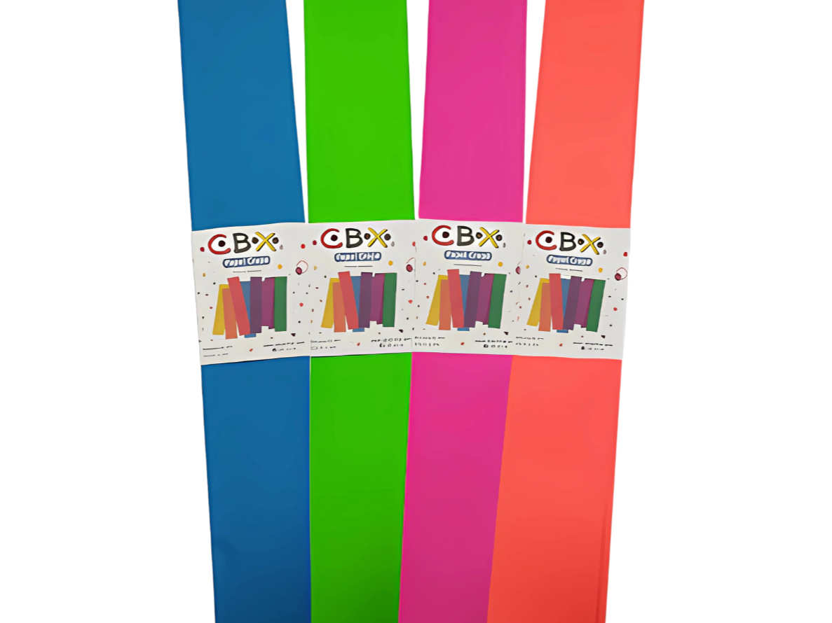 PAPEL CREPÉ "CBX" FLÚO x UNIDAD
