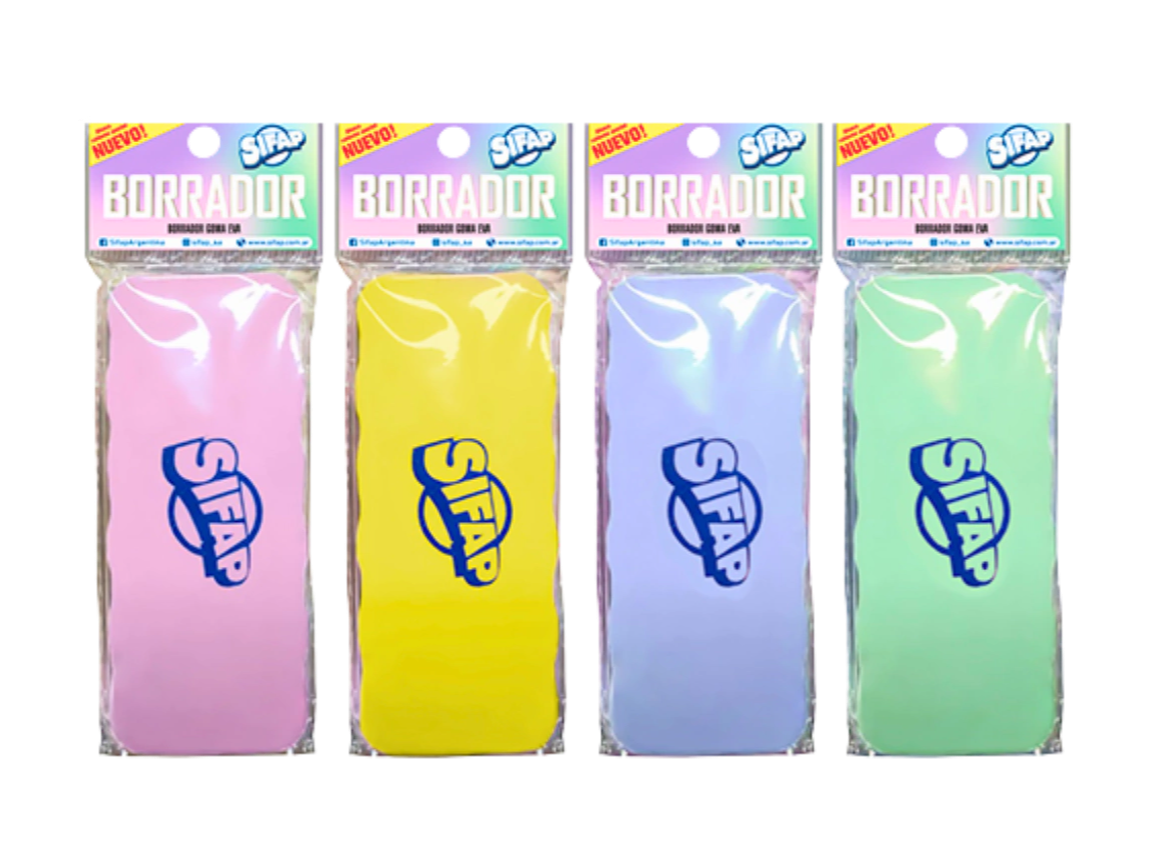 BORRADOR GOMA EVA PARA PIZARRA BLANCA"SIFAP" x UNIDAD