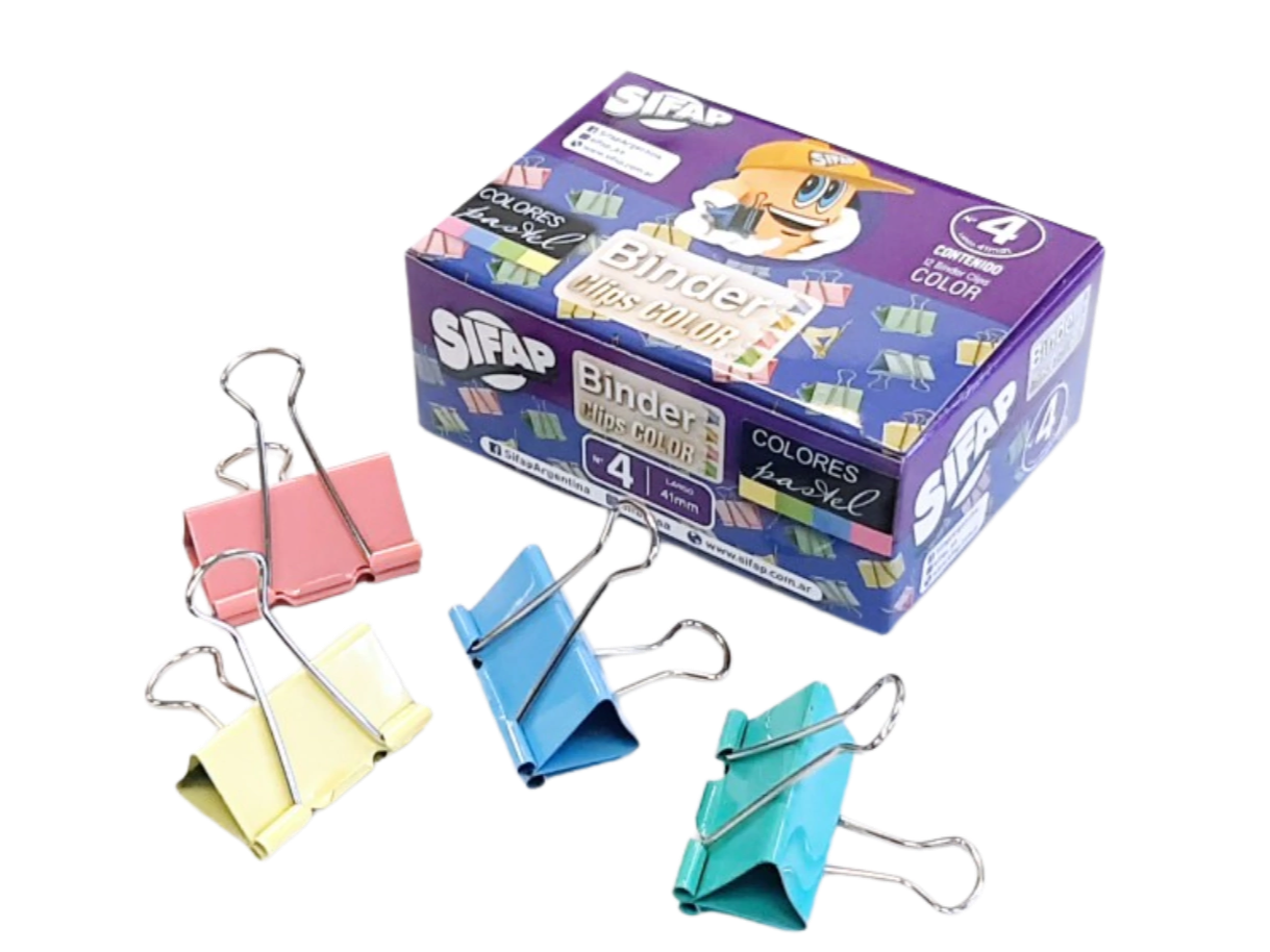 APRIETA PAPEL COLOR "SIFAP" x UNIDAD