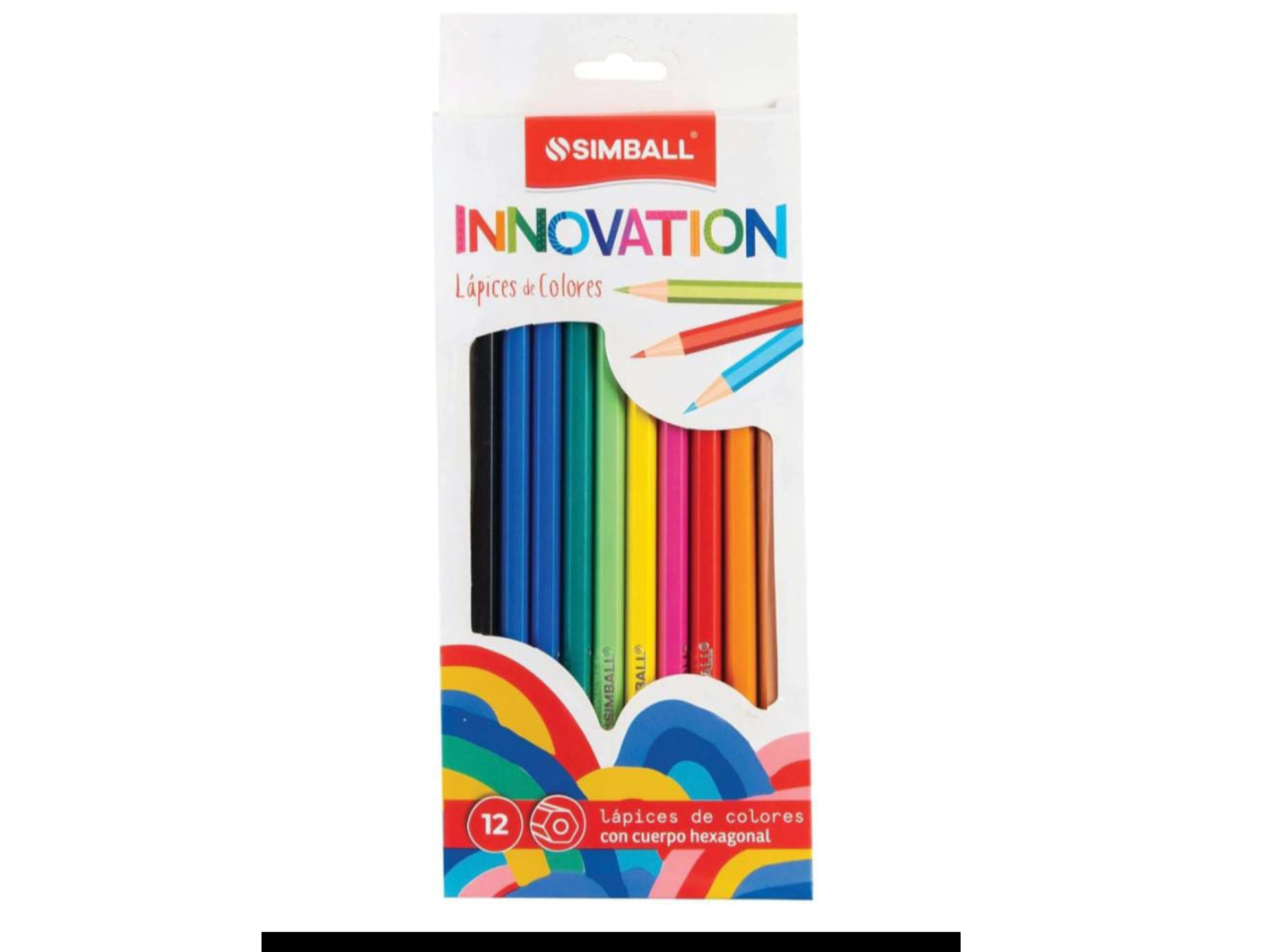 LÁPICES DE COLORES "SIMBALL" LARGOS x 12 UNIDADES