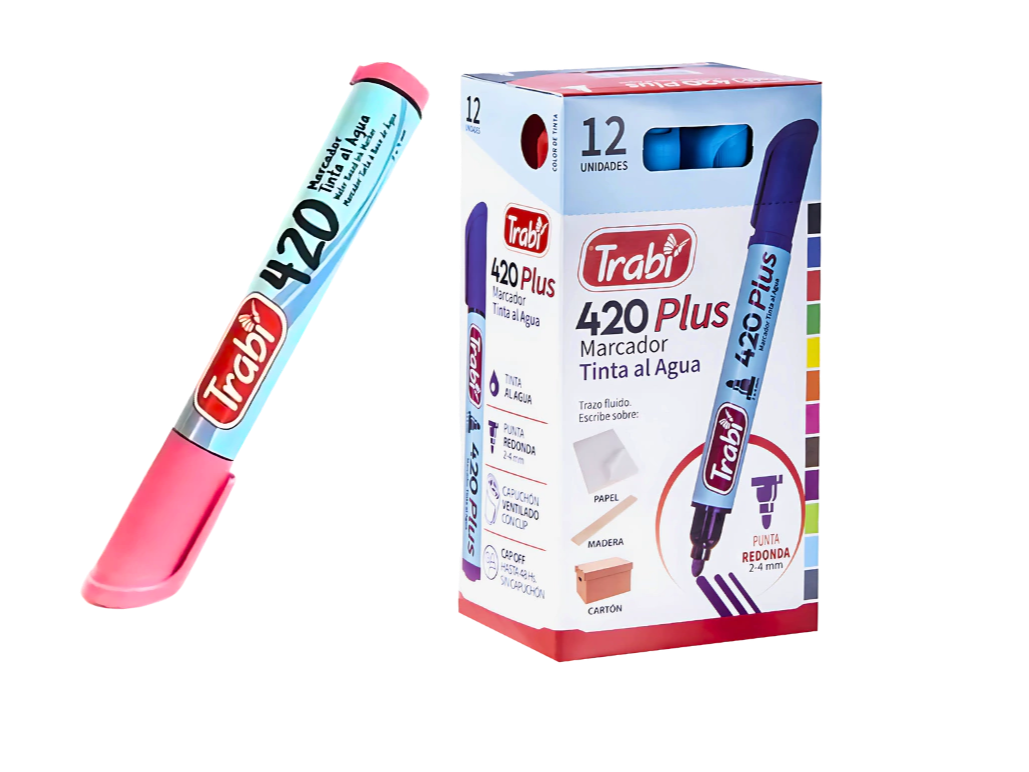 MARCADOR AL AGUA "TRABI" 420 x UNIDAD