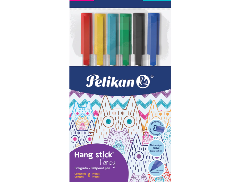 LAPICERA "PELIKAN" HANG STICK FANCY 4200 x 6 UNIDADES