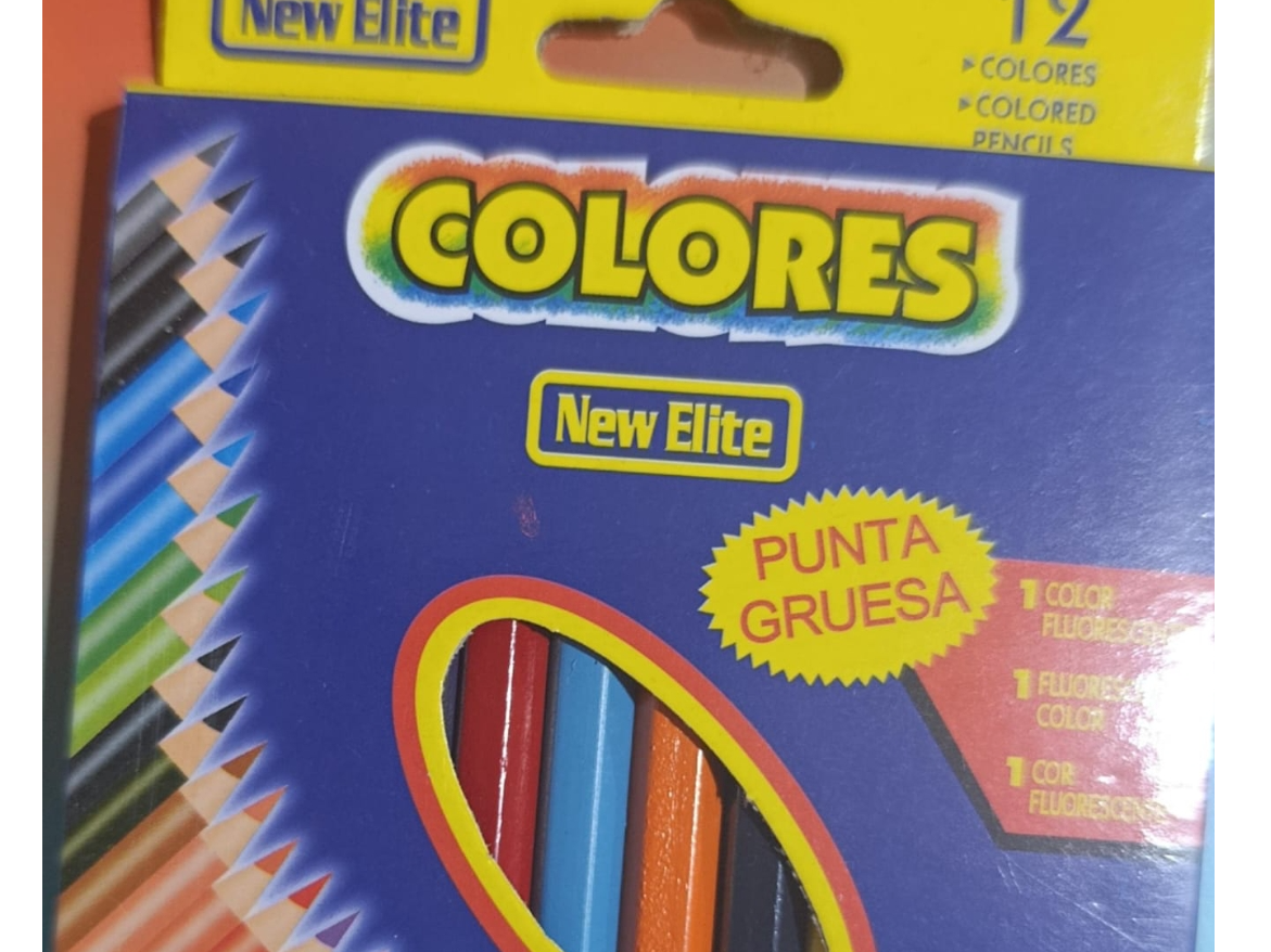 LÁPICES DE COLORES CORTOS x 12 UNIDADES
