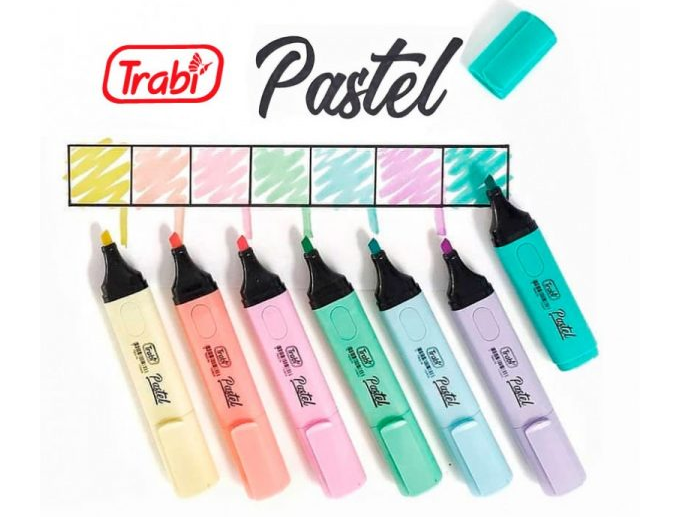 RESALTADOR HIGHTEXTER "TRABI" PASTEL x UNIDAD