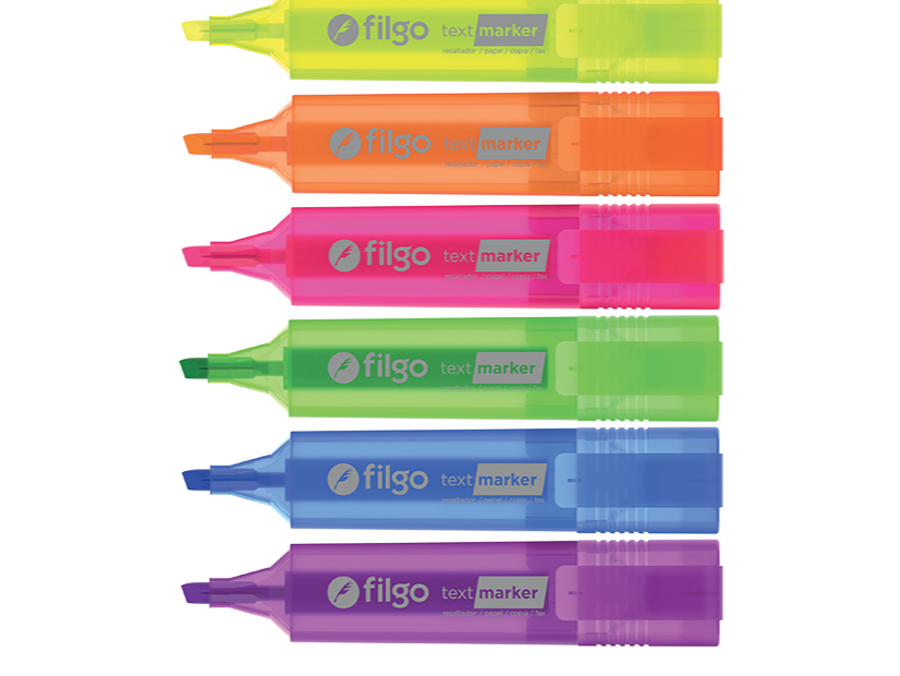 RESALTADOR HIGHTEXTER "FILGO" FLÚO x UNIDAD