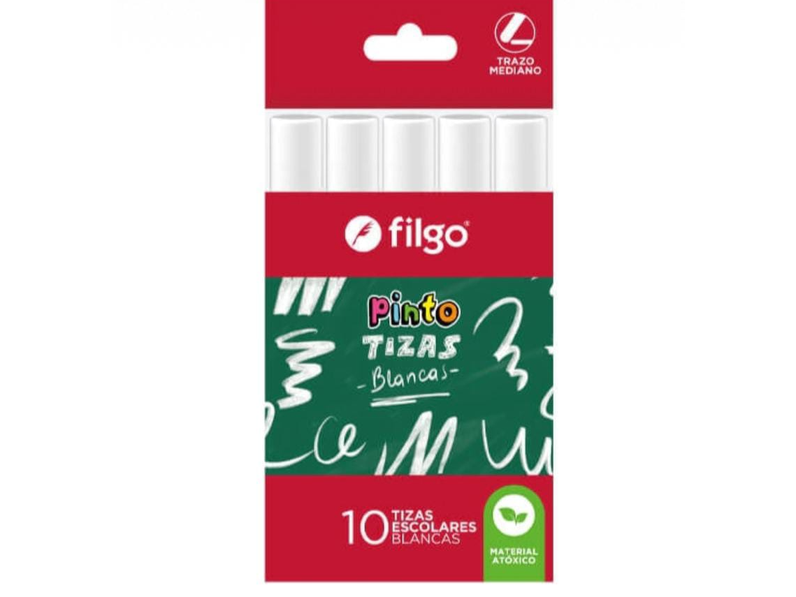TIZAS BLANCAS "FILGO" x 10 UNIDADES