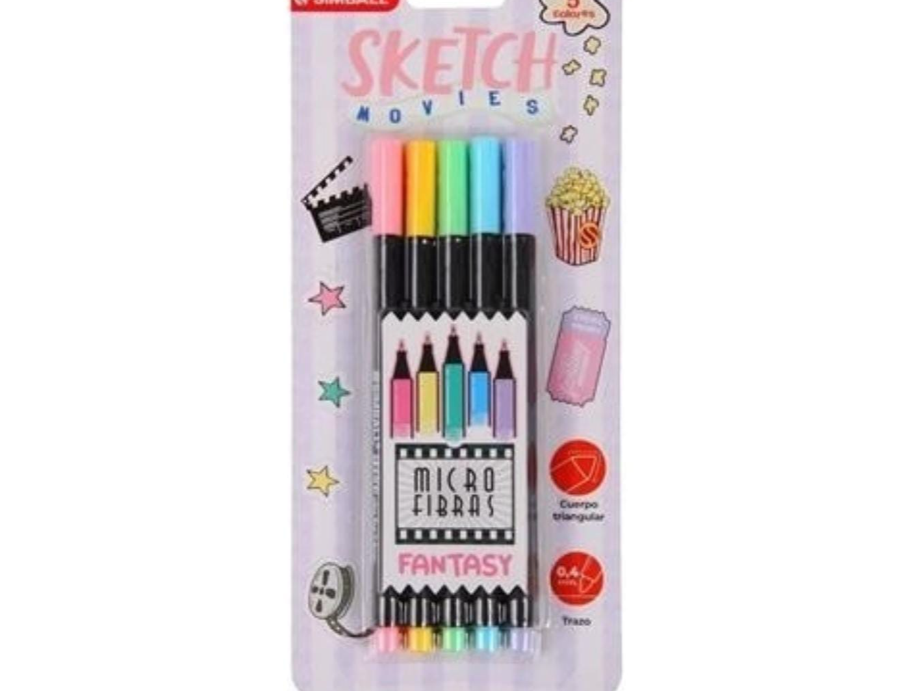 MICROFIBRAS "SIMBALL" PASTEL x 5 UNIDADES