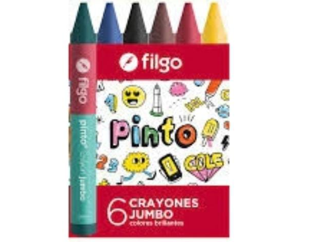 CRAYONES JUMBO "FILGO" x 6 UNIDADES