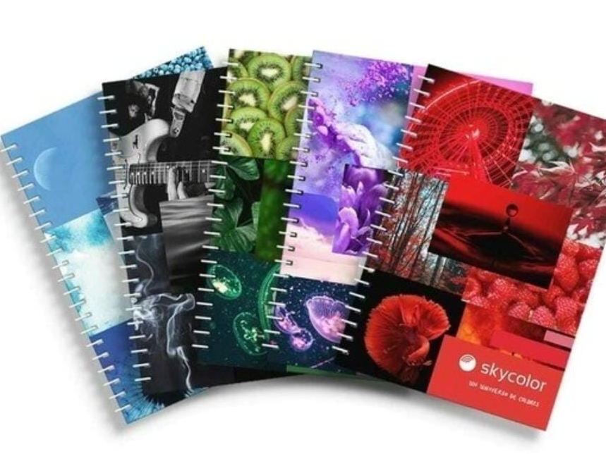 CUADERNO "SKYCOLOR" 22 x 29.7 x 80 HOJAS