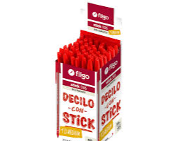 BOLÍGRAFO "FILGO" STICK x UNIDAD
