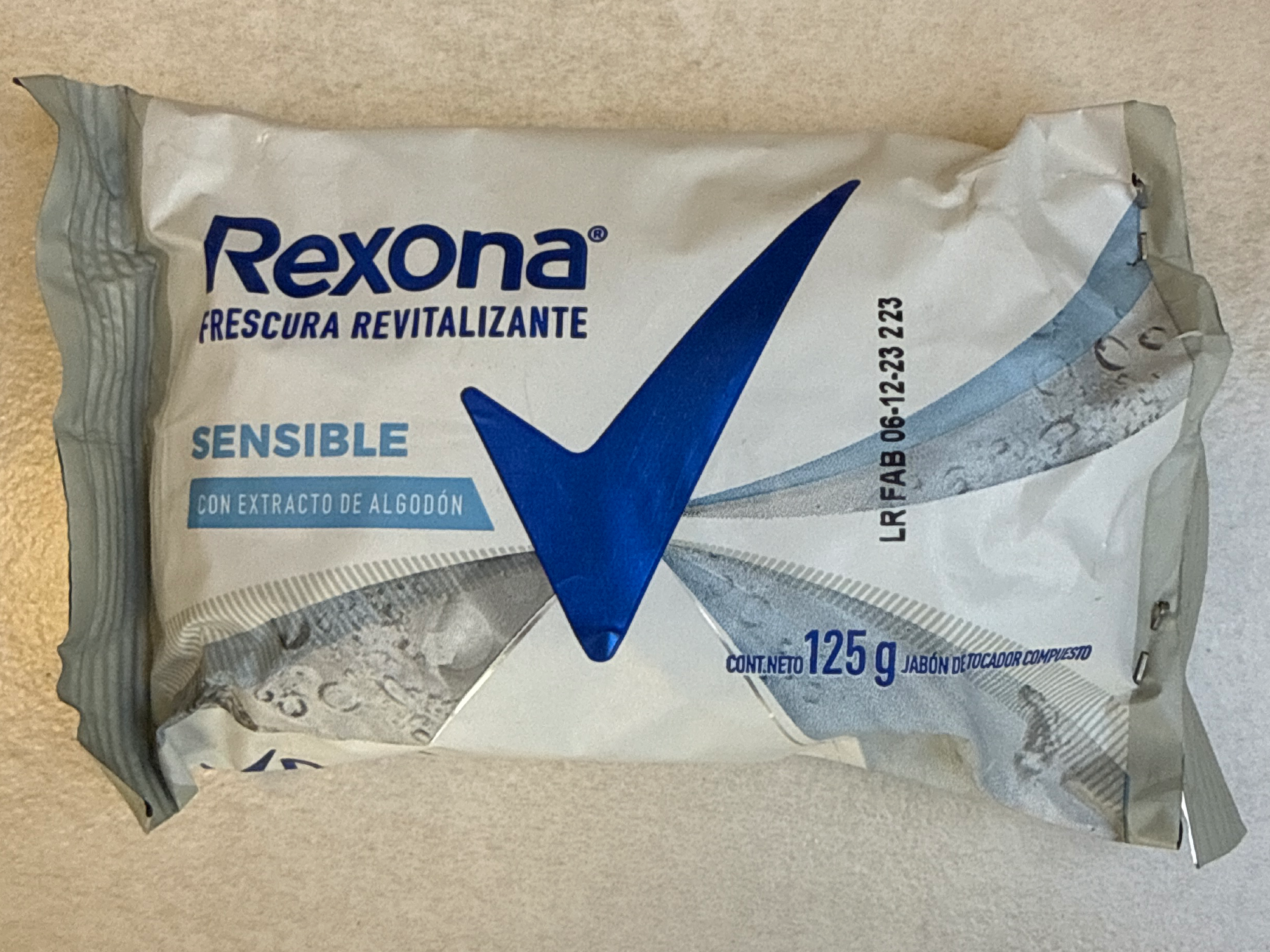 Jabón rexona x 125 g sensible