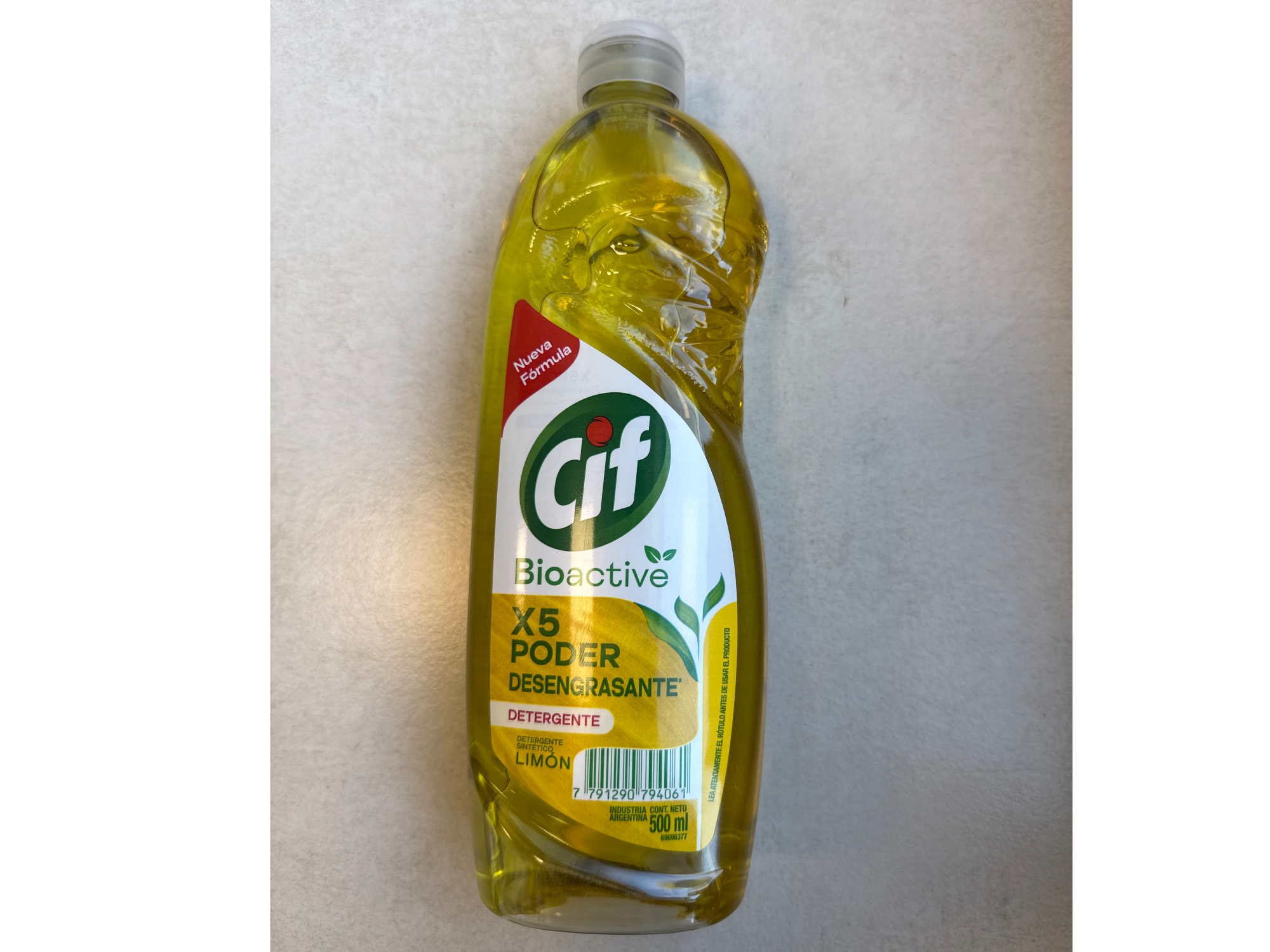 Detergente Cif x 500 ml limón bioactive