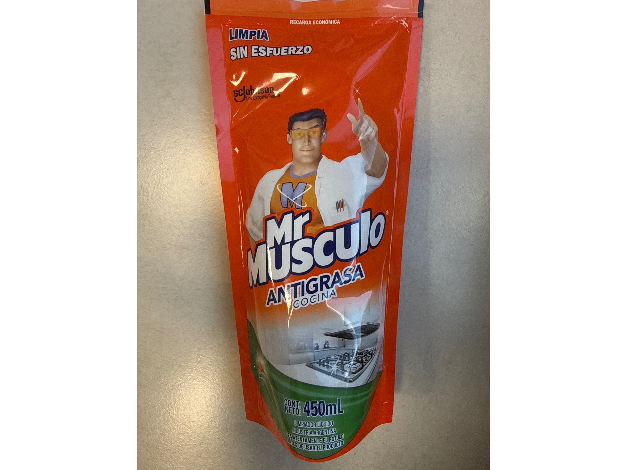 Antigrasa Mr Músculo x450ml naranja