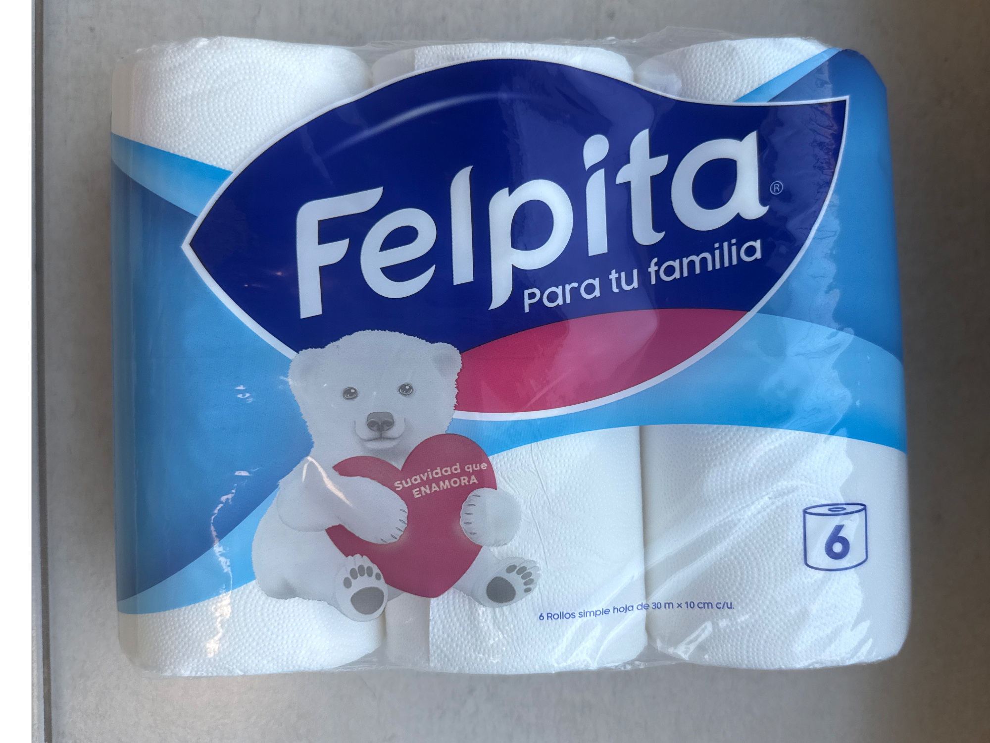 Papel higiénico x 6 - Felpita
