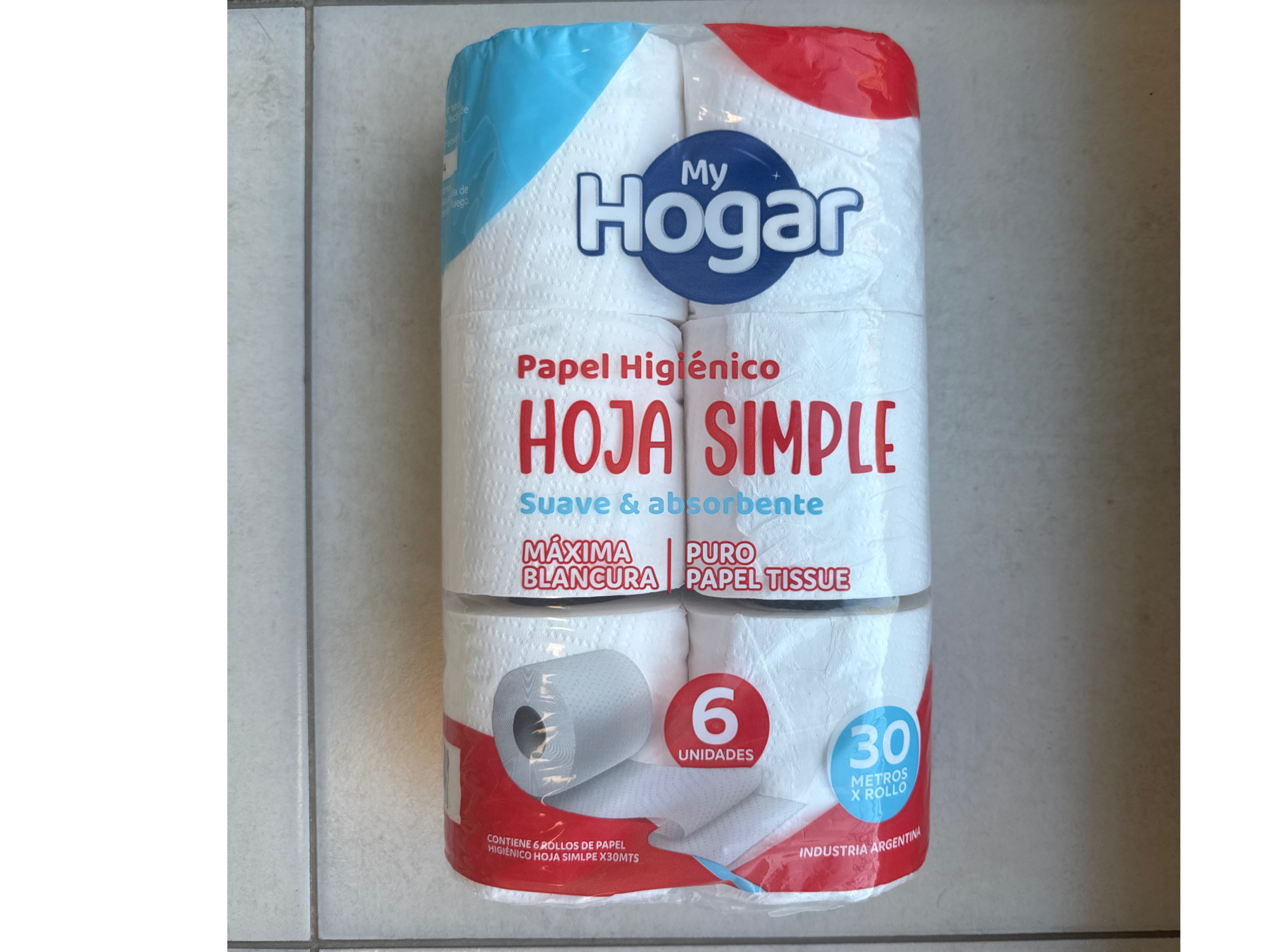 Papel higiénico x 6 My Hogar- Máxima blancura - blanco