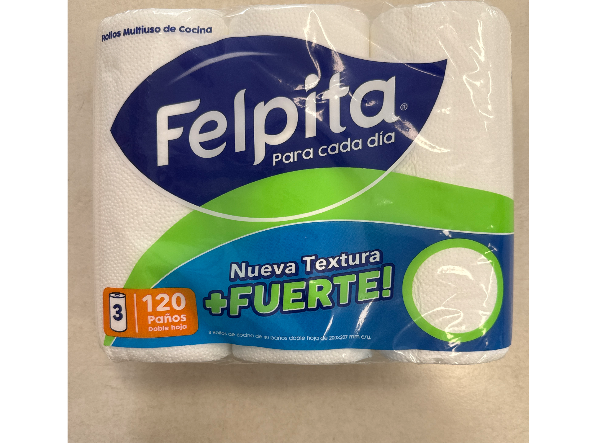 Papel cocina Felpita x3 -Fuerte