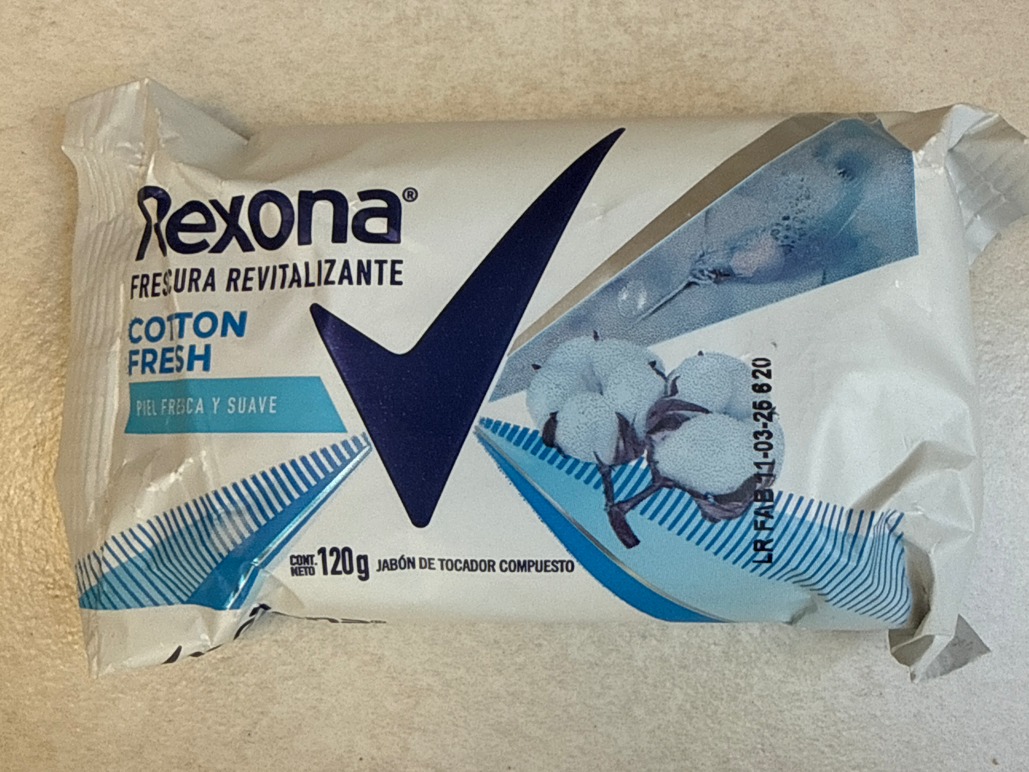 Jabón rexona x 120 g cotton fresh