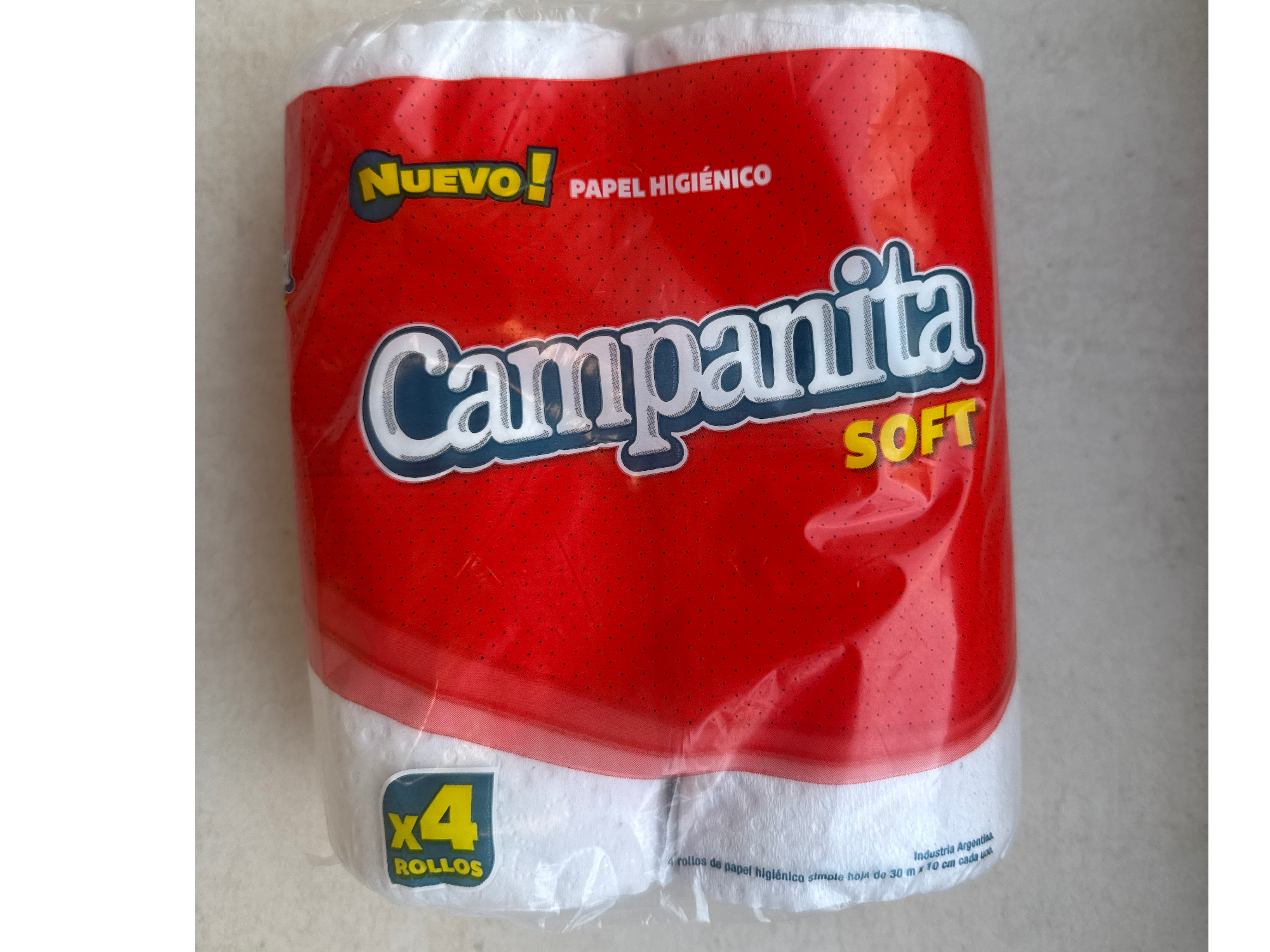 Papel higiénico x 4 - Campanita soft