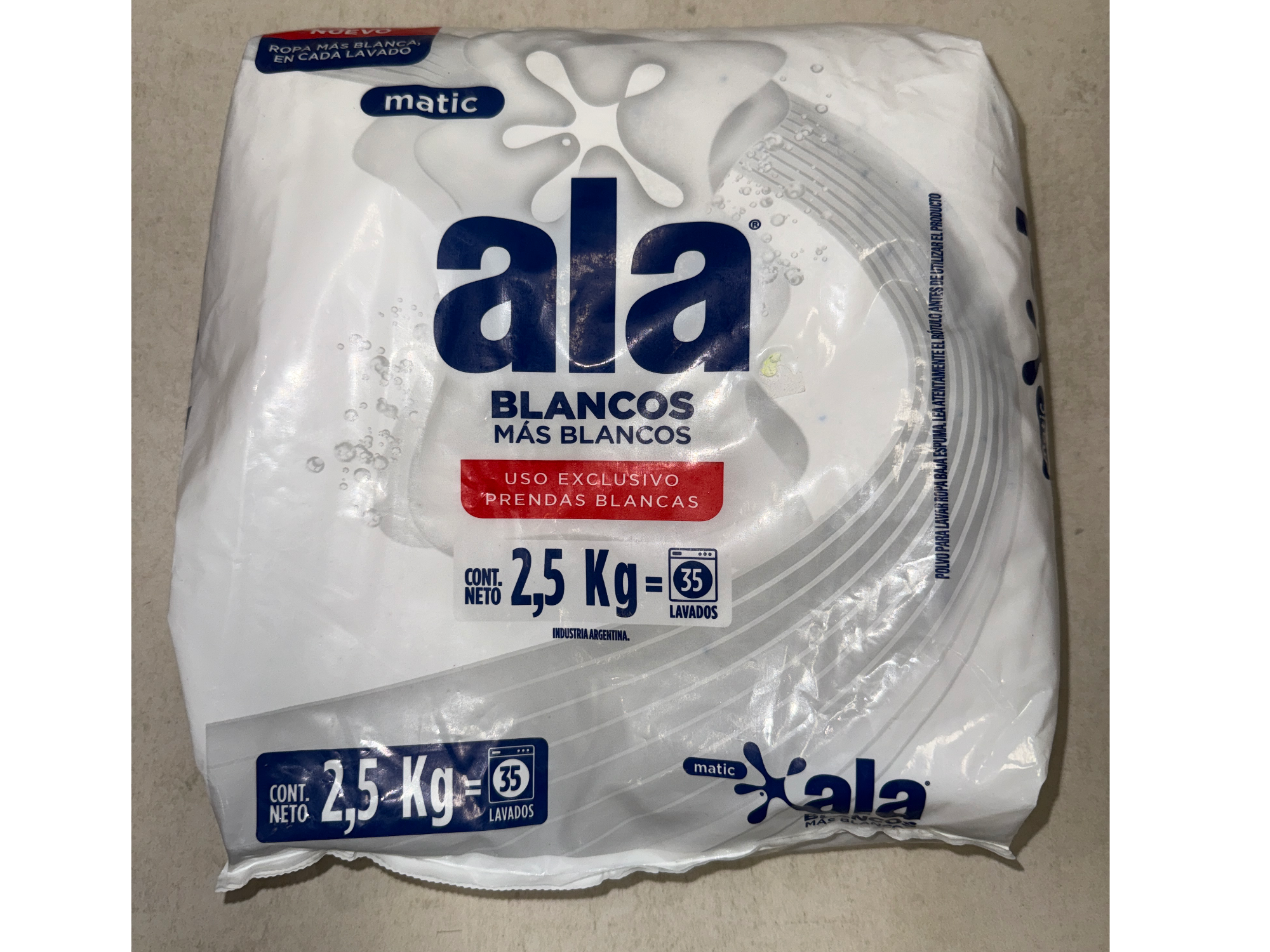 Jabón Ala Matic en polvo  2,5 kg