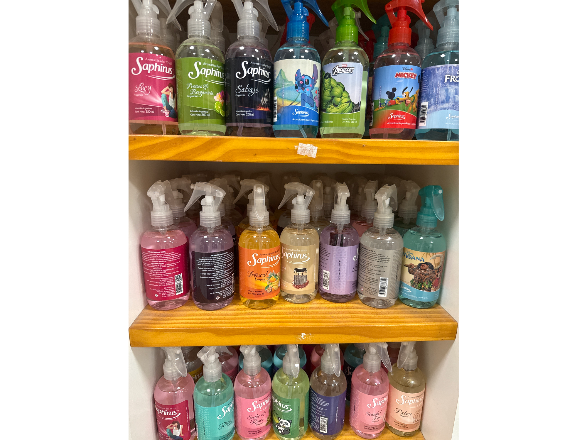 Perfume para ropa x 250 ml Saphirus