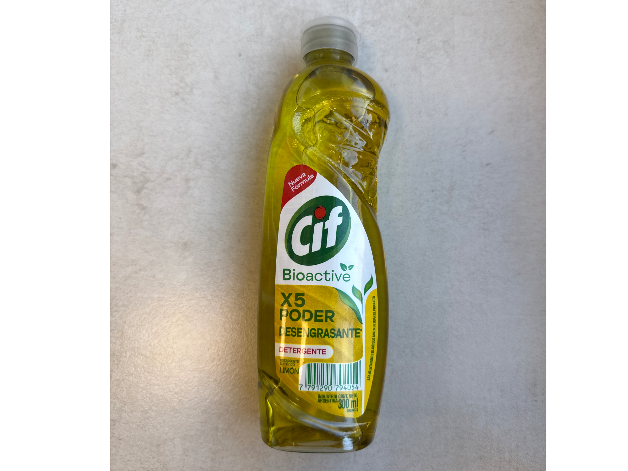 Detergente Cif x 300 ml limón bioactive
