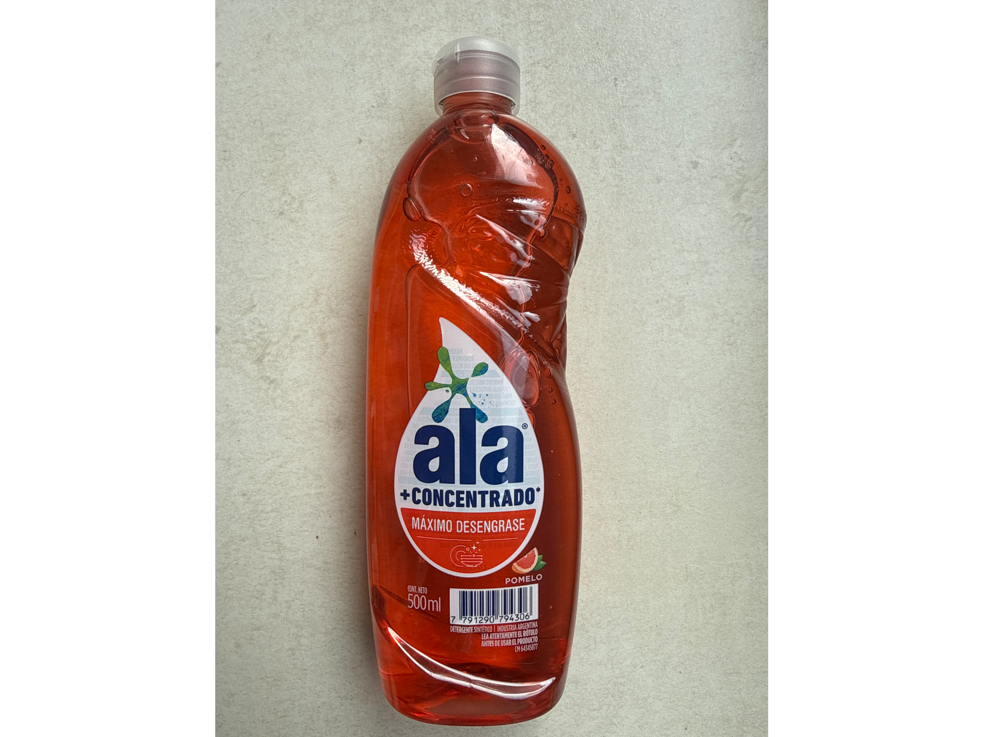 Detergente Ala concentrado - x500ml Pomelo