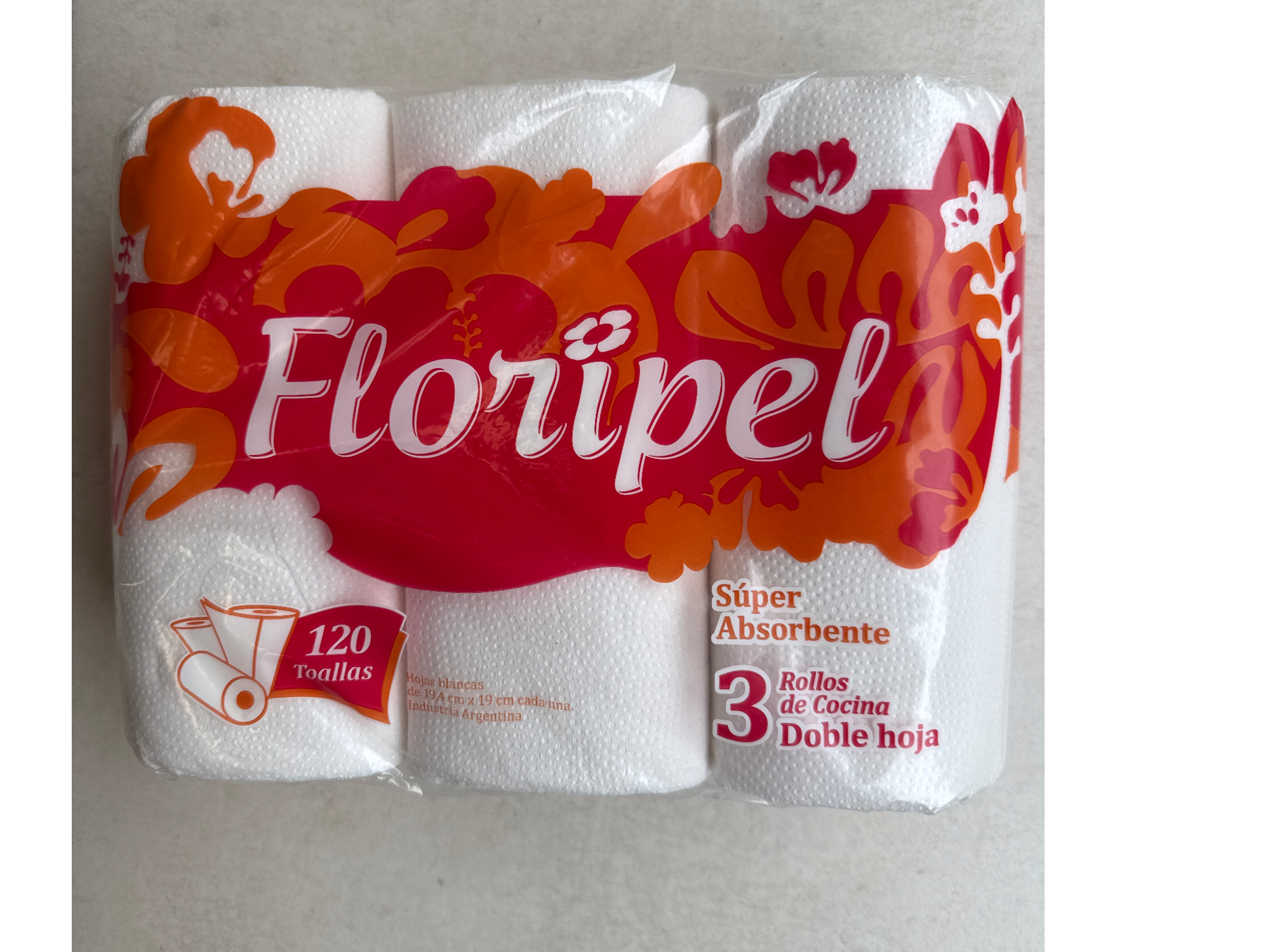 Papel Cocina Floripel x3 - doble hoja