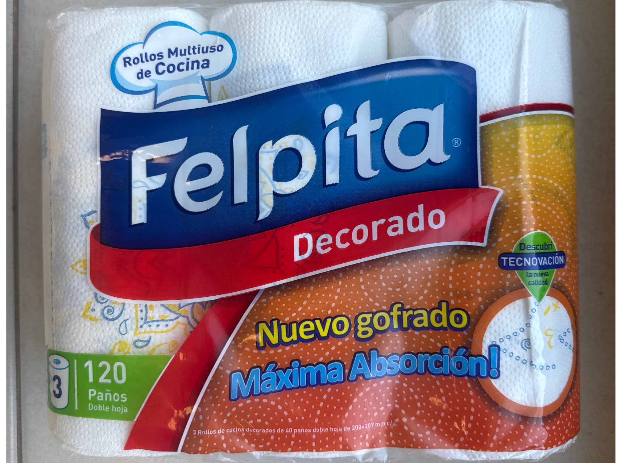 Rollo de cocina Felpita Decorado x3