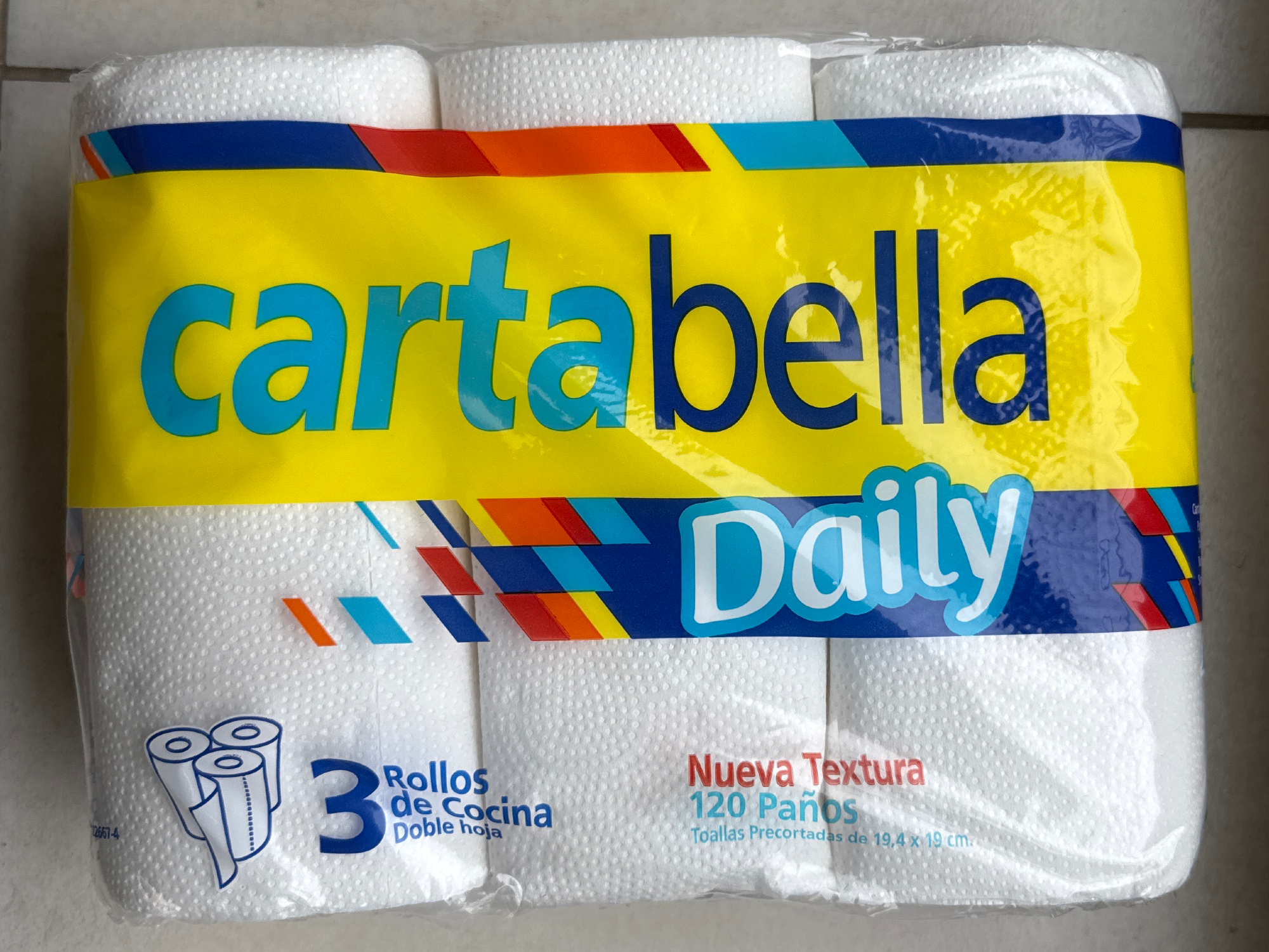 Rollo de cocina x 3 Cartabella