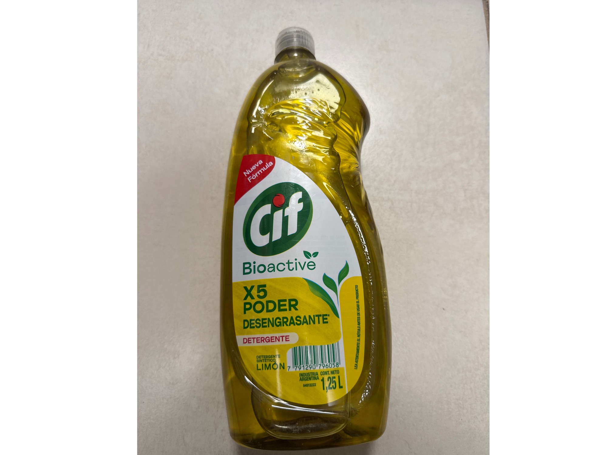 Detergente Cif - x1,25L (limón)
