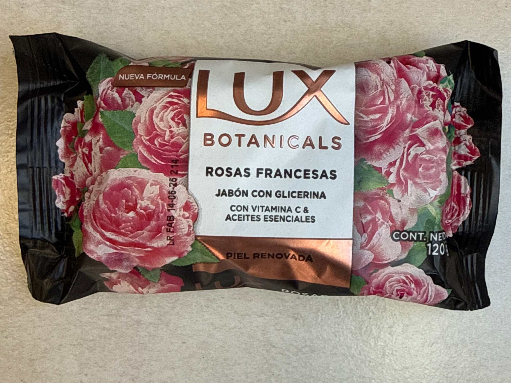 Jabón de tocador lux rosas francesas x 120 g