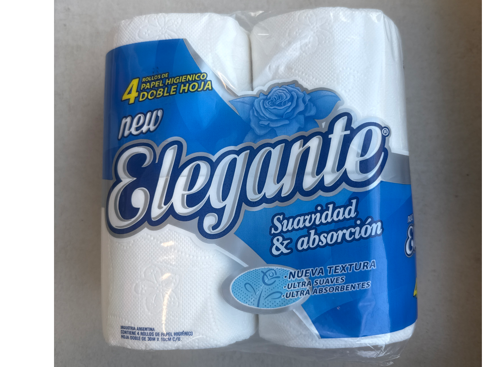 Papel higiénico x 4 - Elegante - doble hoja