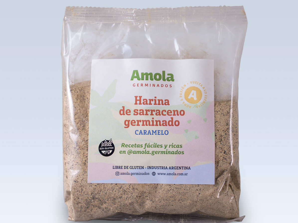 Harina de Trigo Sarraceno Germinado Caramelo x 250 grs