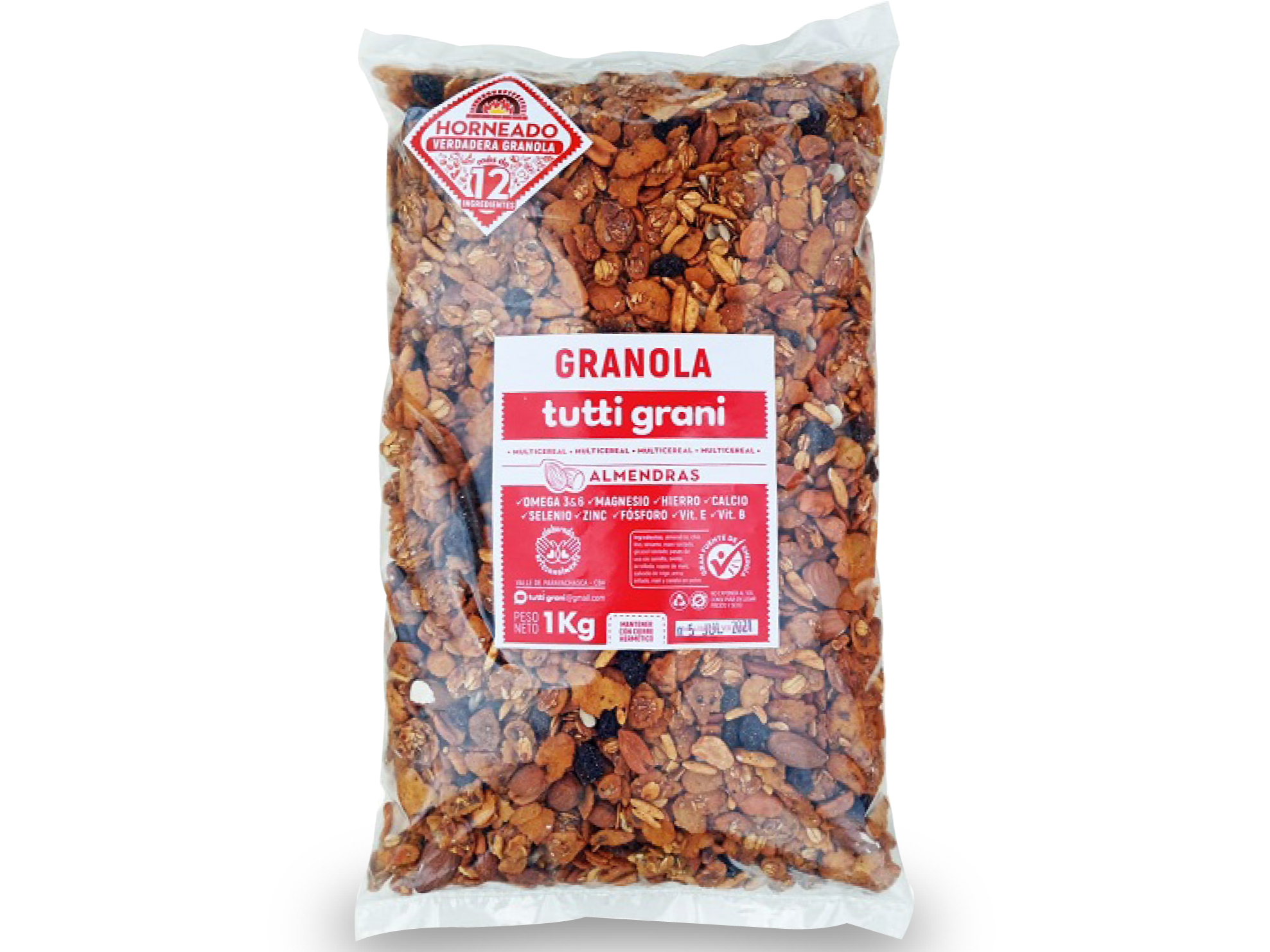 Granola Tutti Grani Almendras x Kg