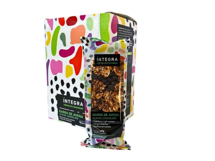 Barra de Cereal Cacao Puro y Avena x 10 U