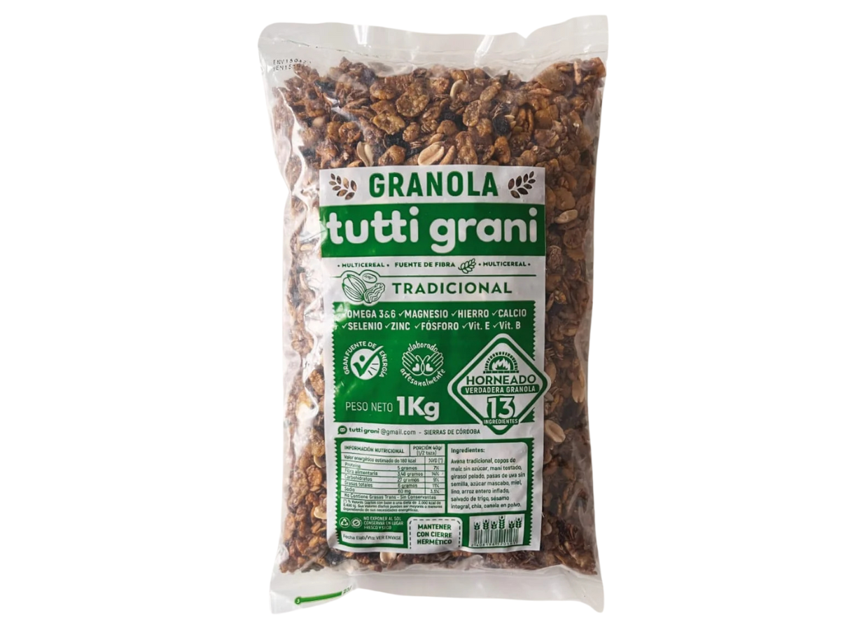 Granola Tutti Grani Tradicional x Kg
