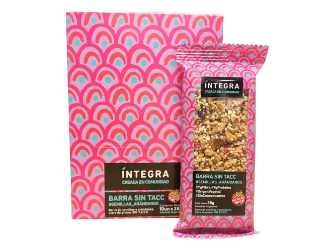 Barra Sin Tacc Semillas y Arándanos x 10 U