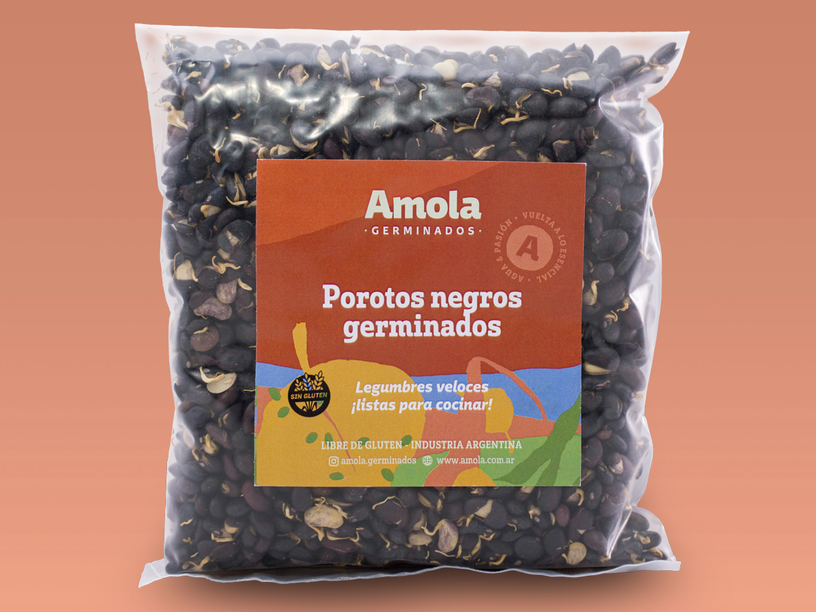 Porotos Negros Germinados x 250 grs