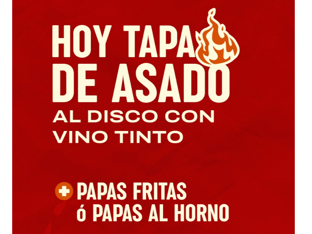 Tapa de asado al disco
